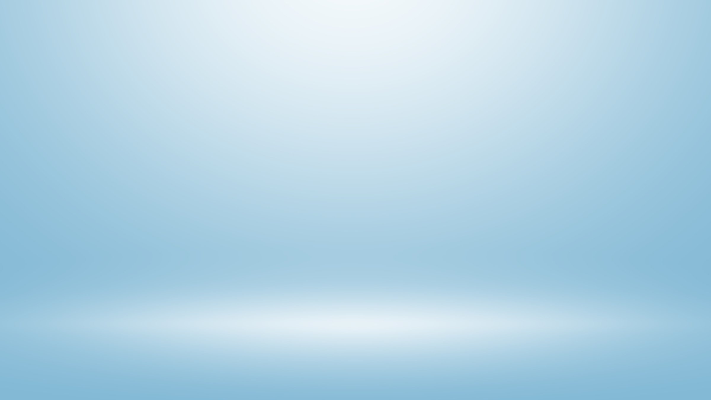 Empty light blue room with gradient light blue background and Li